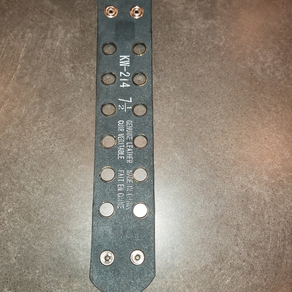 Leather Biker Bracelet - Picture 3 of 4